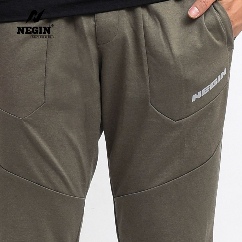 Quần Jogger Nam NEGIN Thiết Kế Ống Bo Cạp Chun Với Màu Sắc Trẻ Trung, Chất Vải Co Giãn Dày Dặn QMW_102