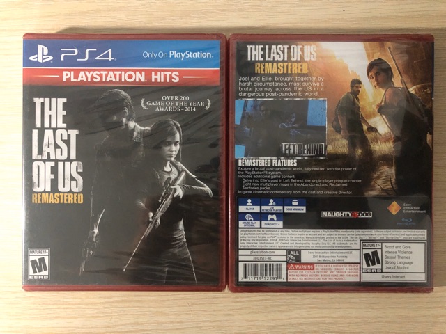 [Hits][Hộp đỏ] The Last Of Us Remastered PS4 Game (PlayStation Hits) - Đĩa game độc quyền chính hãng Sony PS4 #amazon