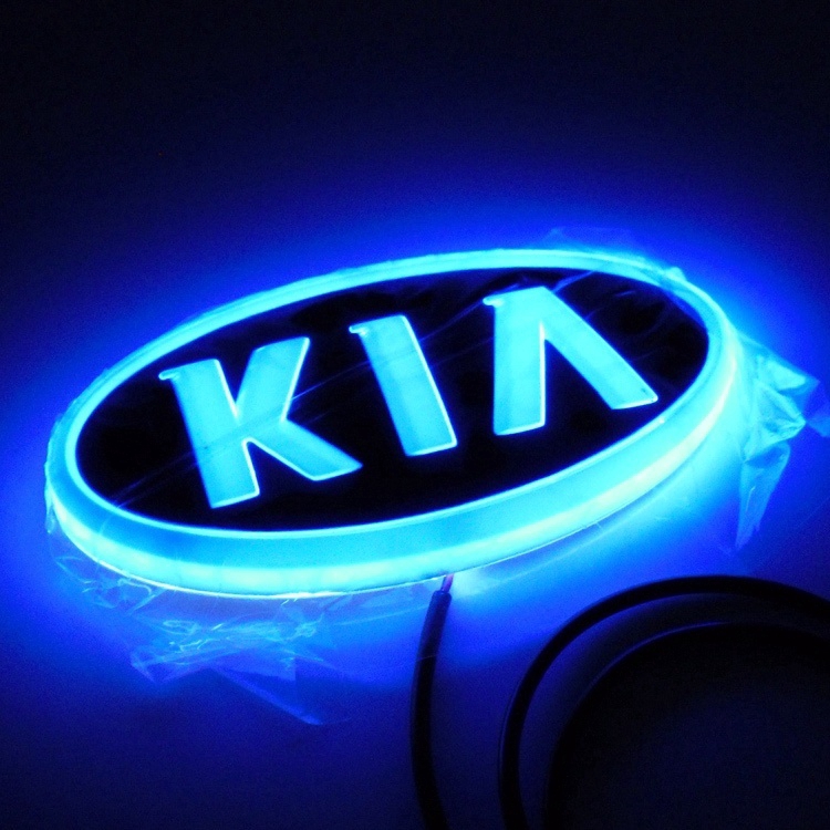 Kiểu dáng xe 4D LED Cold Light Logo cho KIA KIA RIO K2 Cerato Optima K3 Sportage