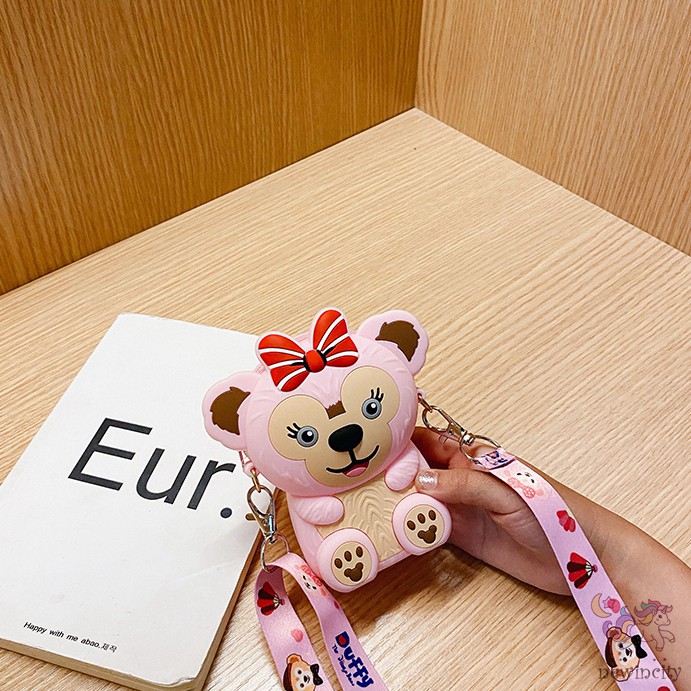 Túi đeo chéo thiết kế hoạt hình dễ thương phong cách Hàn Quốc