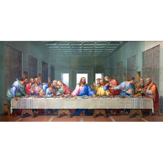 Tranh dán tường Vải Lụa phủ kim sa - Bữa tiệc cuối cùng-Kích thước theo yêu cầu