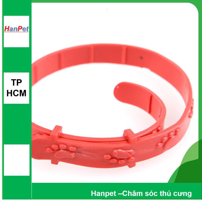 HCM - Vòng chống rận Hanpet 19k chống ve bọ chét hiệu quả 4 tháng cho chó mèo thú cưng vòng đeo cổ chống ve rận