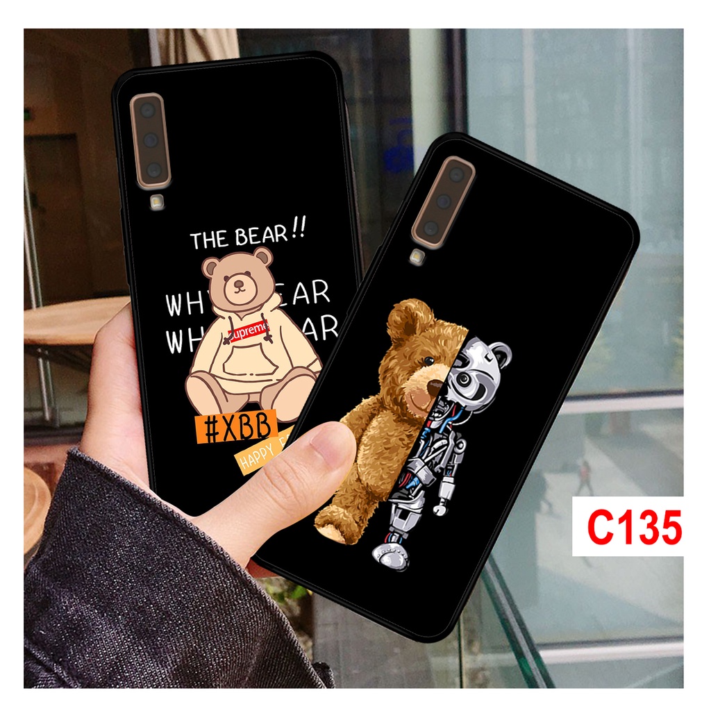 Ốp Lưng Samsung A7 2018 - Samsung A9 2018 in hình gấu dễ thương, bền đẹp.