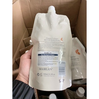 [CHÍNH HÃNG] HẤP PHỦ LỤA COLLAGEN MAIRLAN SIÊU MƯỢT PHỤC HỒI TÓC 500ML...