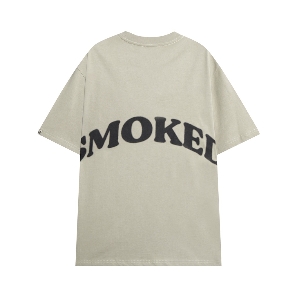 Aó thun nam nữ, tay lỡ SWE SMOKE TEE brand chính hãng,in chữ, phong cách Châu Âu.