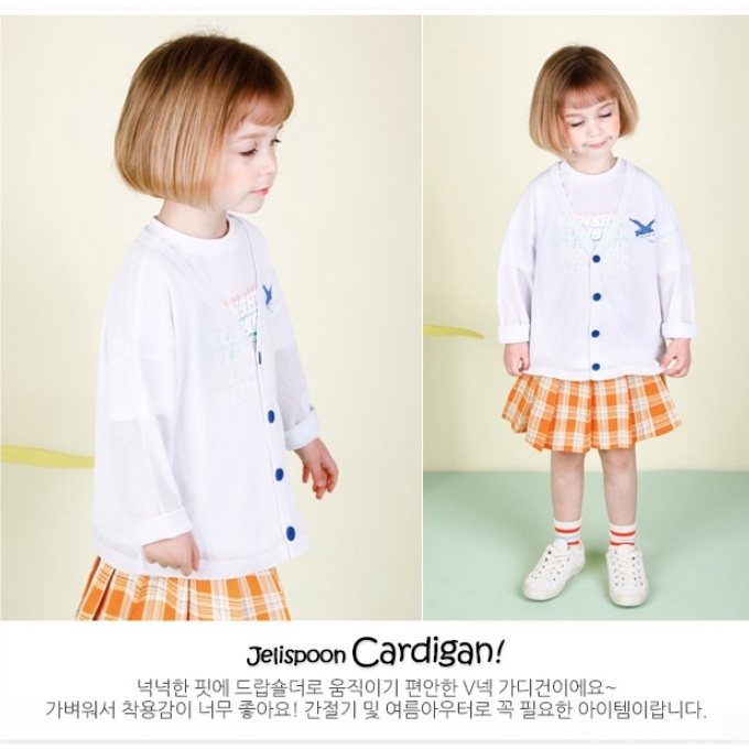 Áo cardigan len mỏng con thuyền bé trai bé gái Jelis. HA2097