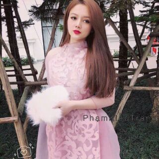 Áo dài cách tân tiểu thư.