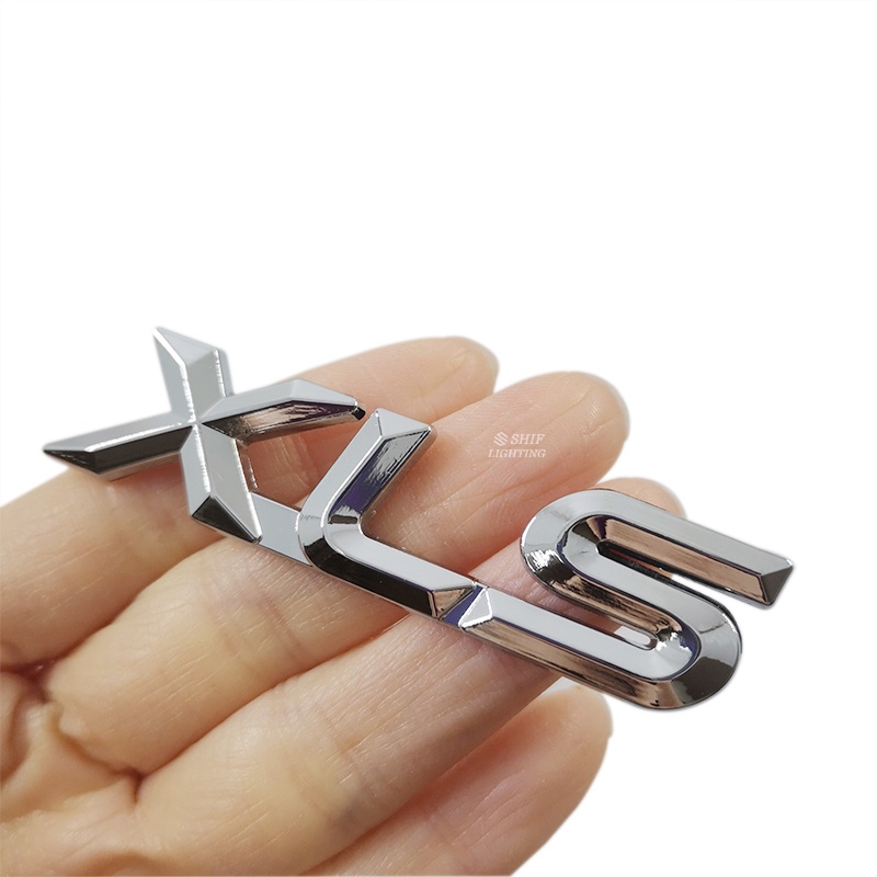 1 x Miếng Dán Kim Loại Hình Chữ XLS Dùng Trang Trí Nắp Sau Xe Hơi Độc Đáo