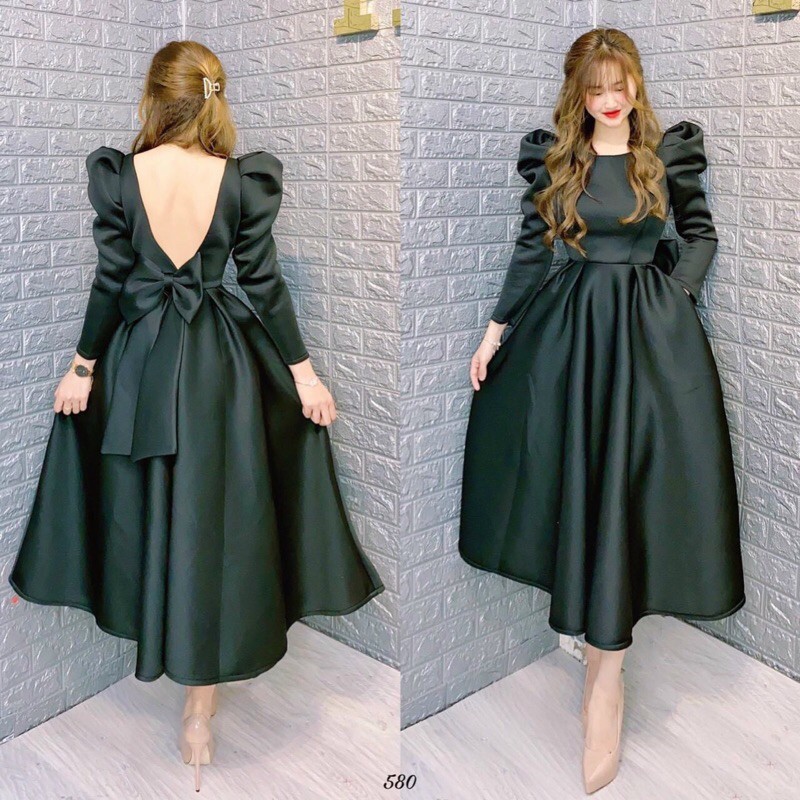 ĐẦM XOÈ TAY DÀI NƠ LƯNG