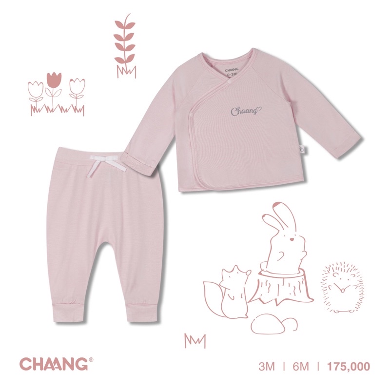 [CHAANG 2021- JUNGLE] Bộ dài cúc chéo sơ sinh