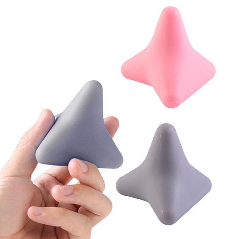 Bóng Silicon Hình Tam Giác Màu Trơn Dùng Tập Yoga Thư Giãn Cơ Lưng Cổ