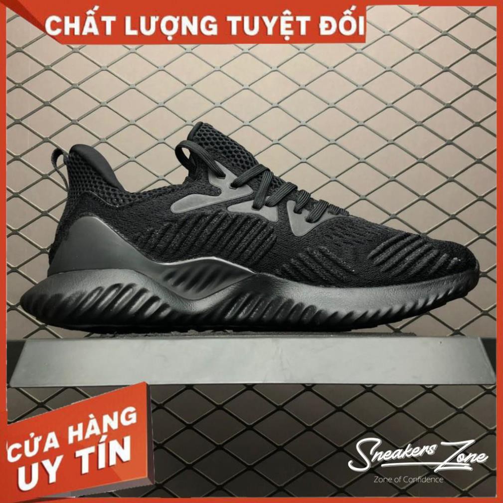 (FREE SHIP + HỘP + QUÀ) Giày thể thao sneaker nam nữ ALPHABOUNCE Beyond 2018 full đen siêu đẹp cho nam và nữ