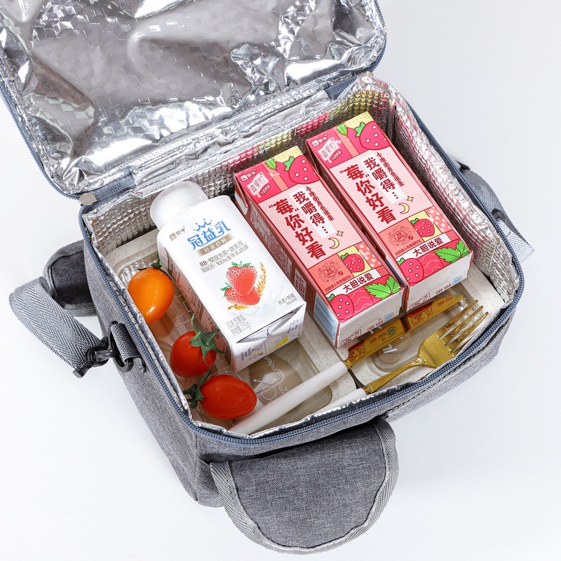 Túi đựng cơm, túi đựng thức ăn picnic Cao Cấp có nhiều ngăn, giữ nhiệt hiệu quả, vải chống thấm - BRI 0002