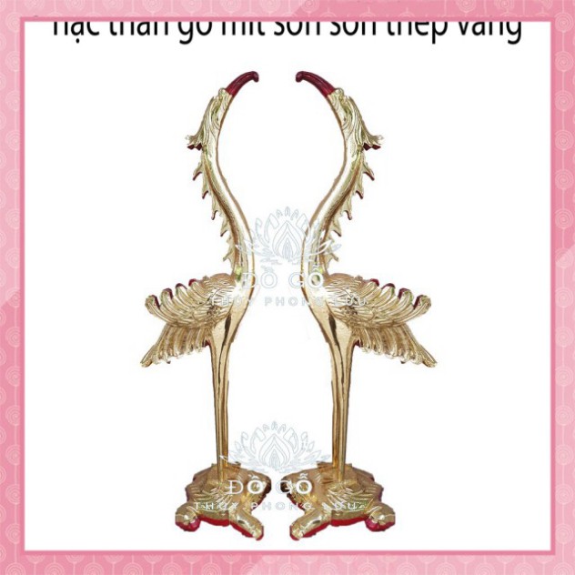 Hạc gia tiên gỗ mít hạc thần-hạc thờ-hạc đẹp bàn thờ-hạc gỗ mít cao 61cm - ĐÚNG HÌNH ĐÚNG MẪU