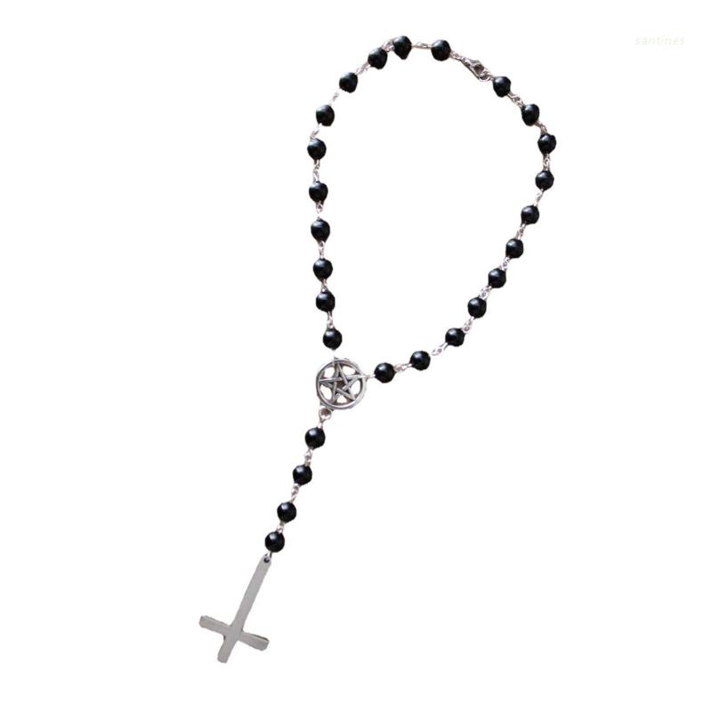 Vòng cổ Choker Mặt Hình Thánh Giá Thời Trang Phong Cách Gothic
