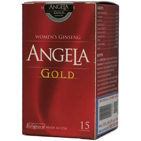 Sâm Angela Gold - Giúp cải thiện sức khỏe, sắc đẹp và sinh lý nữ (Lọ 60 Viên)