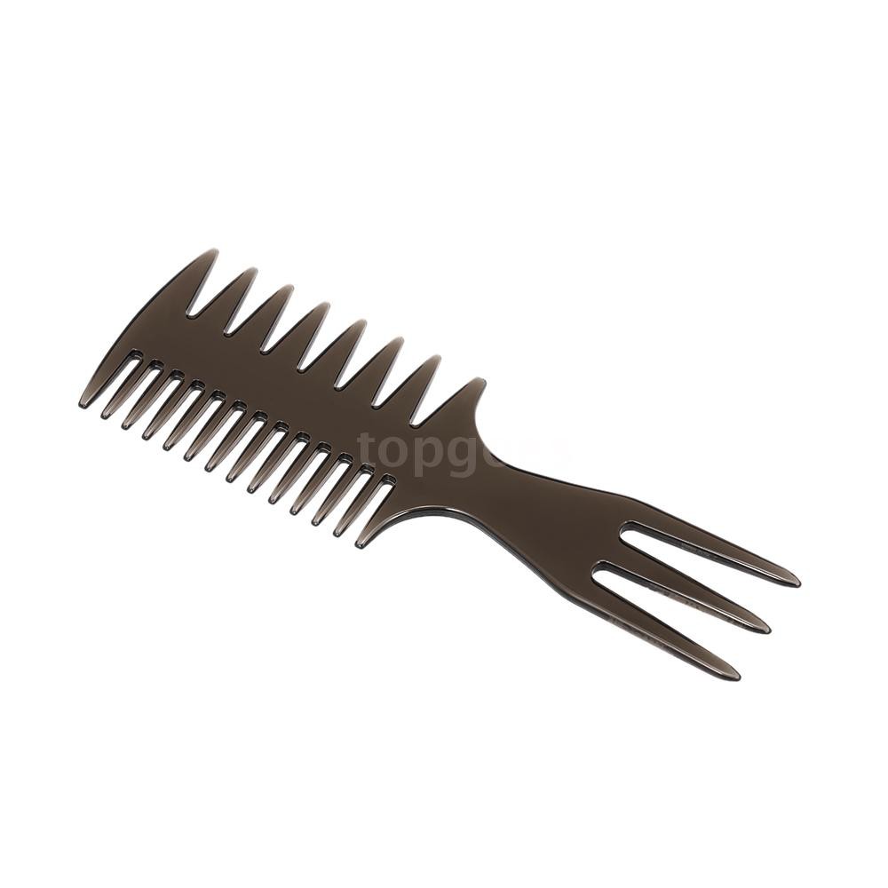 T&G Three-sided Hair Comb Insert Afro Hair Pick Comb Male Wide Tooth Classic Oil Slick Styling Hair Brush