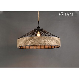 4 đèn thả quấn thừng + 2 đèn tường
