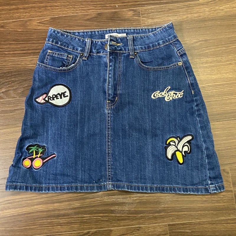 Chân váy denim Stra like new