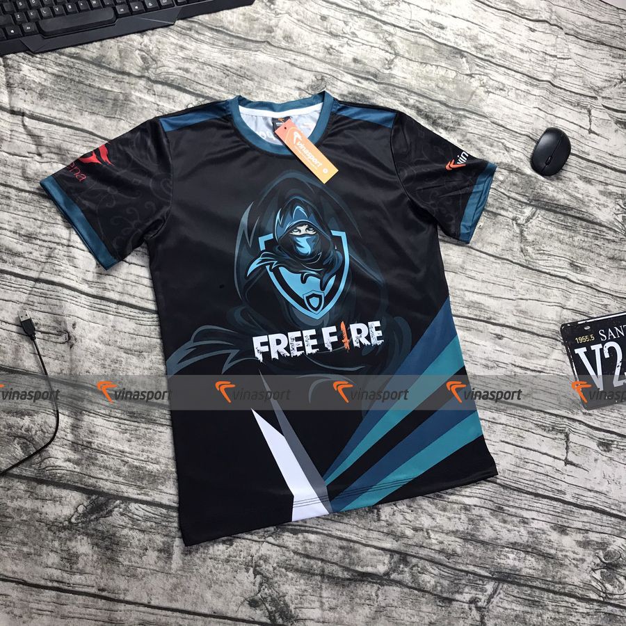 Áo thun game esports thi đấu Free Fire – Mẫu thiết kế Ninja