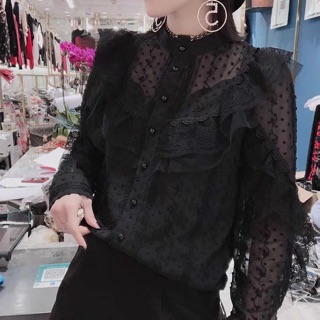 Vải voan hạt thêu