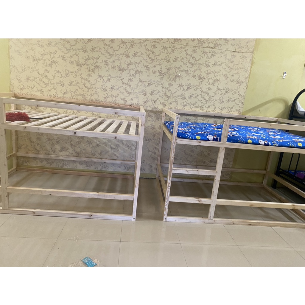 Giường Tầng cho bé yêu- Baby Bed- Cho bé phong gian riêng tư, giúp bé mạnh mẽ hơn, sáng tạo sắp xếp theo ý mình-Gỗ thông