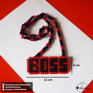 Vòng kandi perler Boss 60K - vòng cổ kandi Boss - phụ kiện rave edm festival raver kandi perler DJ