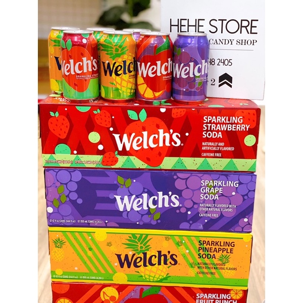 Date T3,5/2022 Nước ngọt có ga Welch’s Mỹ