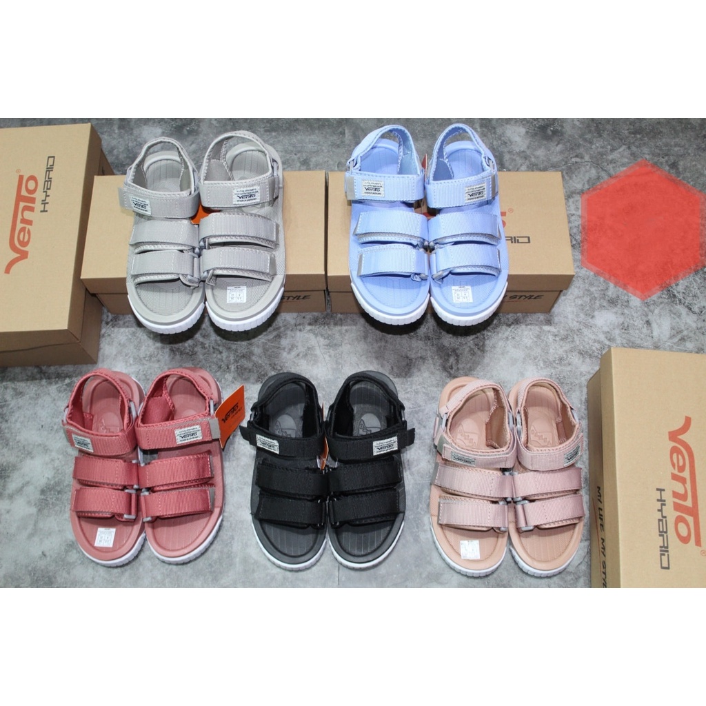 Giày Sandal Vento Unisex 3 Quai NV9801XD Xanh Nhạt