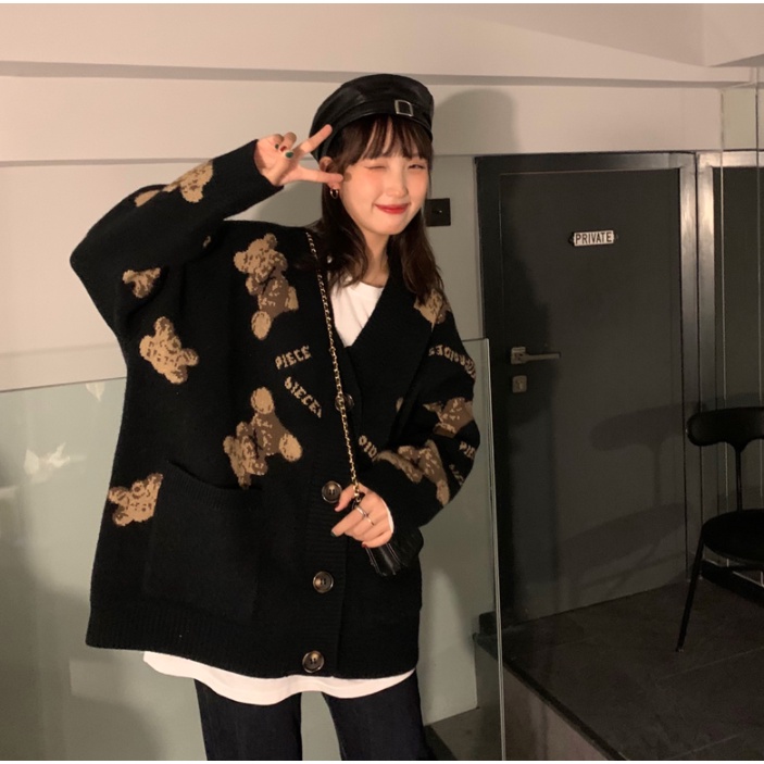 Áo cardigan len nữ form rộng dài bigsize chất đẹp thời trang ulzzang 2022