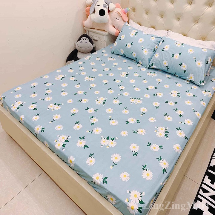 Ga trải giường ZingZingMart chất liệu cotton poly kích thước m6/m8 (Chát chọn mẫu nha) | BigBuy360 - bigbuy360.vn