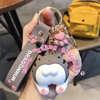 Móc Khoá Mông Mèo Siêu Cưng Size Lớn