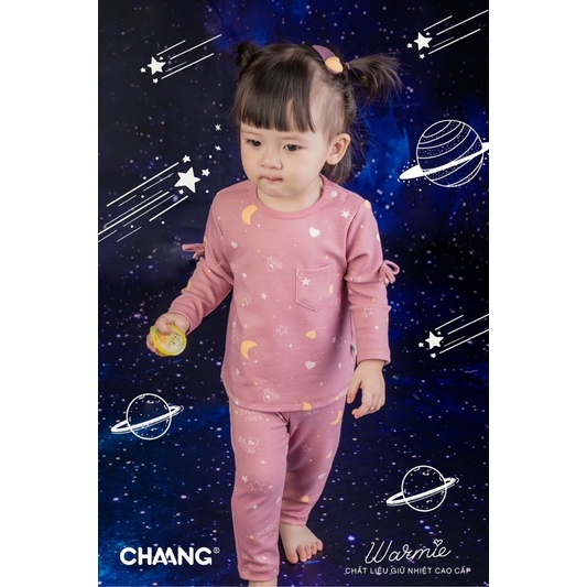 Chaang - Bộ cài vai hoạ tiết vũ trụ thu đông cho bé trai gái