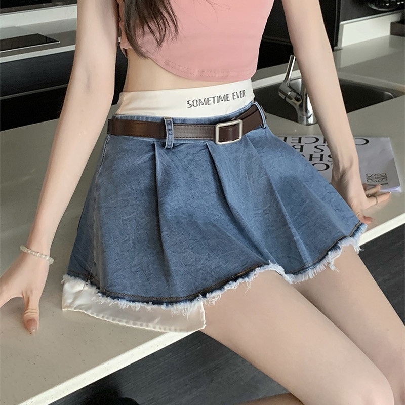 Chân Váy Denim Thiết Kế Độc Đáo Thời Trang Mùa Hè Quyến Rũ Cho Nữ