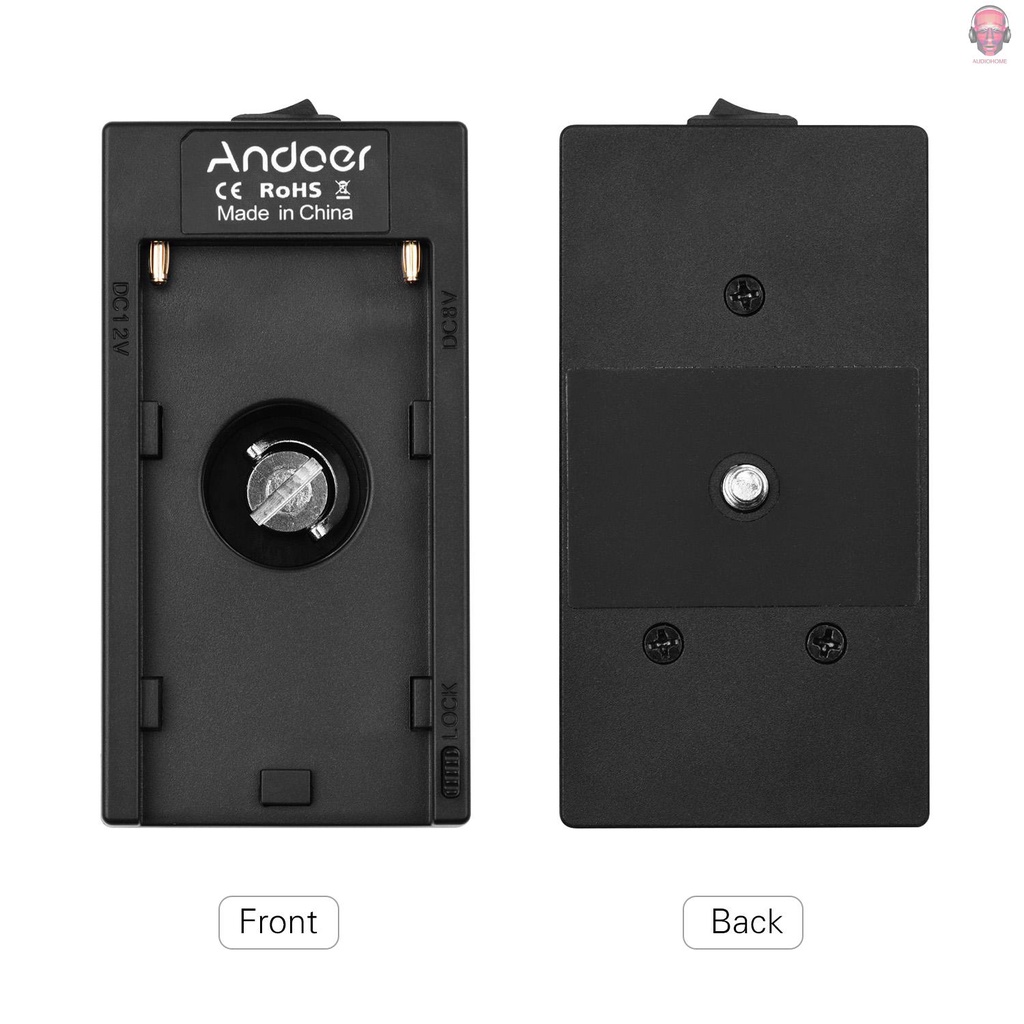 Giá đỡ pin Andoer NP-F970 F750 + dây cáp nguồn BMPCC 4K/ 6K cho máy ảnh