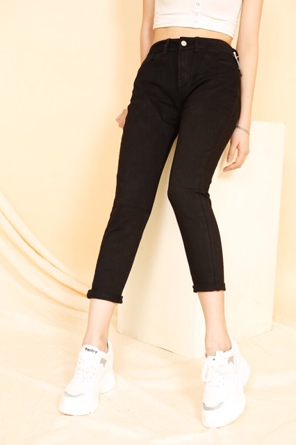 Quần jeans slim boy đen trắng