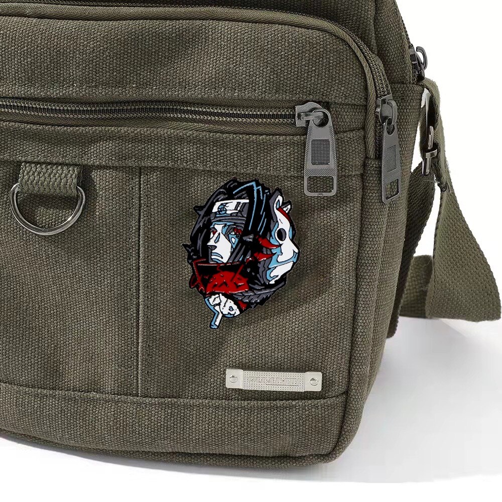 Pin cài áo manga anime Naruto đủ nhân vật Kakashi/ Jiraiya/ Sasuke/ Itachi/ Orochimaru/ mắt sharingan/ cửu vĩ hồ - GC301