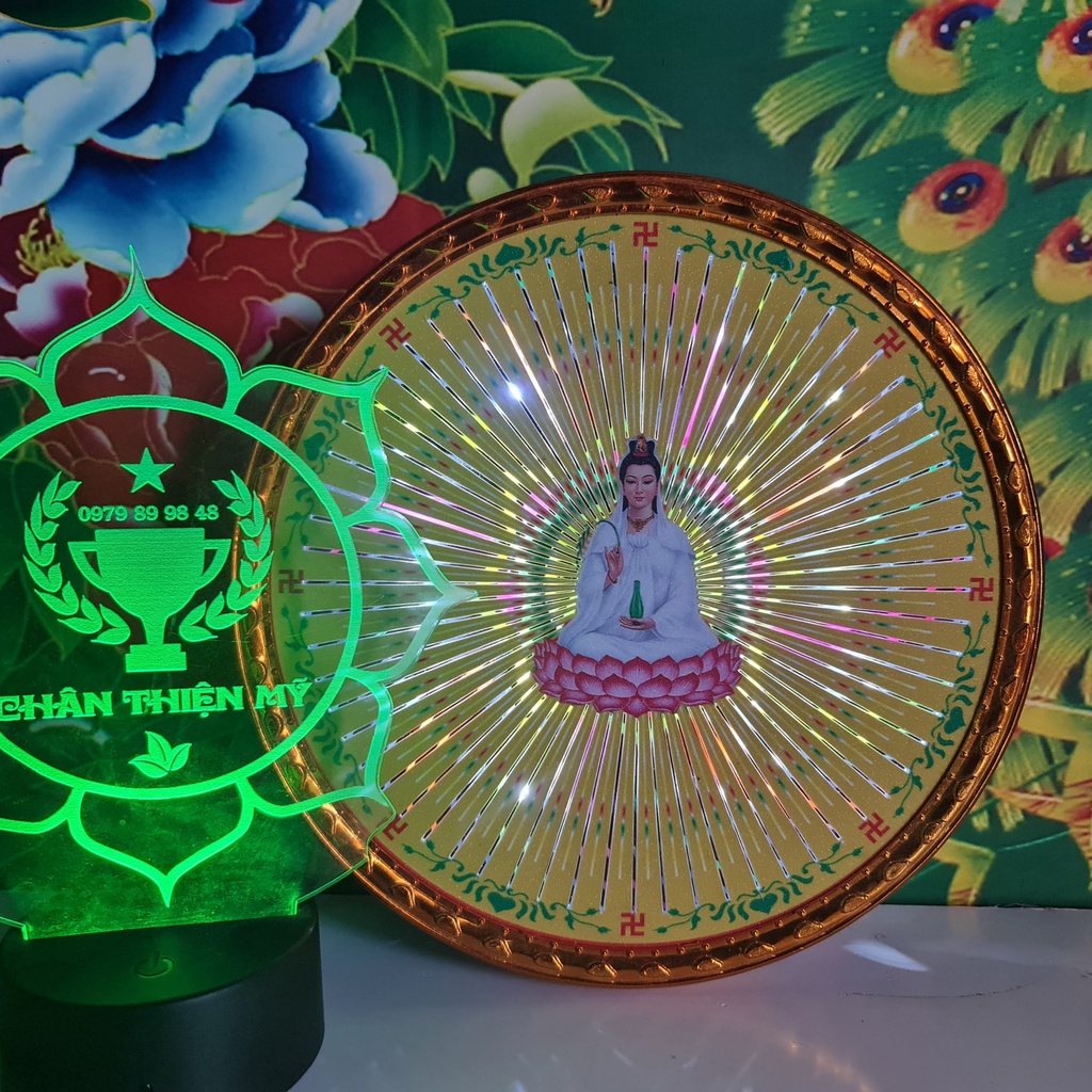 Đèn thờ hào quang Quan Âm
