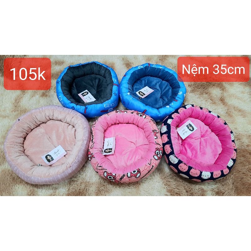 Nệm tròn lót rời vải mềm mịn dành cho Chó Mèo dưới 4kg