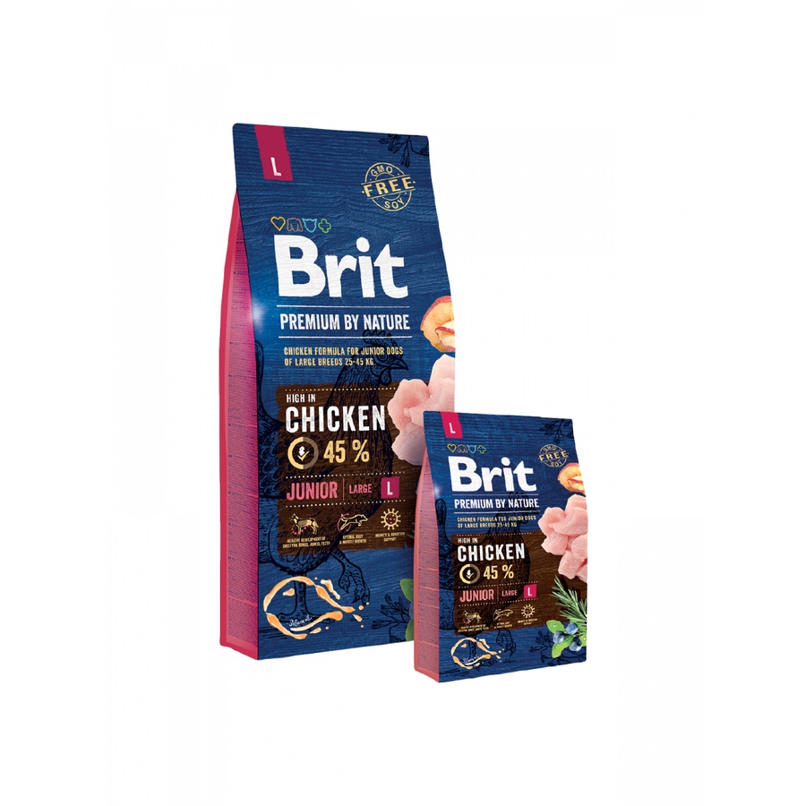 1Kg hạt khô BRIT Premium by Nature cho chó size lớn
