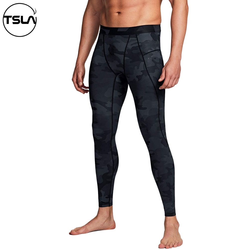 Quần legging thể thao nam giữ nhiệt TSLA lót lông cừu thun co giãn body gym chạy bộ đá banh bóng rổ thu đông mùa lạnh