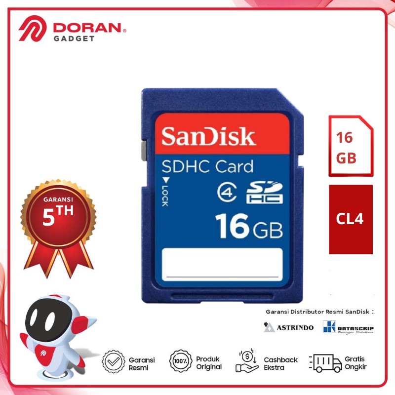Bộ 16gb Sdhc Cl4 16gb Sdcard - 5 Năm Chất Lượng Cao | BigBuy360 - bigbuy360.vn