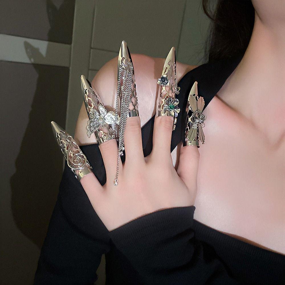 Nhẫn Đính Nơ Tua Rua Phong Cách Cổ Điển Thanh Lịch Dành Cho Nữ|Bảo Vệ Đầu Ngón Tay
