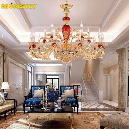Đèn chùm MONSKY SILICK loại 15 tay hiện đại, quý phái trang trí nội thất sang trọng, cao cấp - kèm bóng LED chuyên dụng.