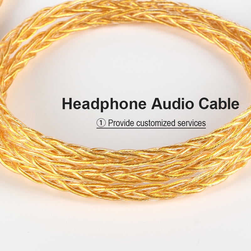 Dây Cáp Tai Nghe XINHS 8 Core 5N 3.5mm MMCX/2pin/QDC TFZ Chất Lượng Cao