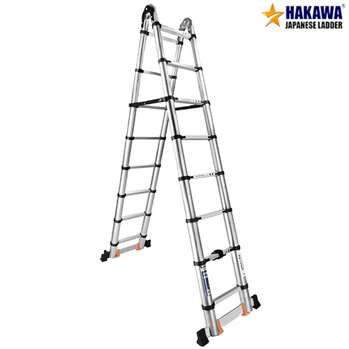 Thang nhôm rút đôi Cao Cấp HAKAWA HK-250 Hãng Nhật chính hãng