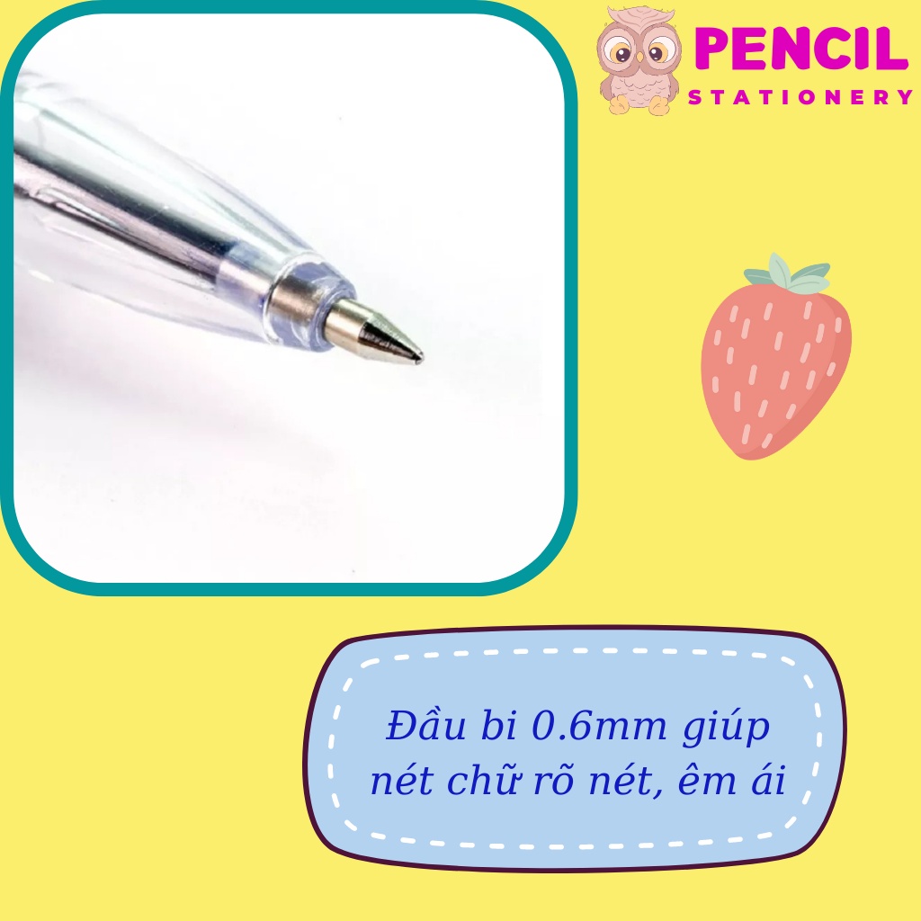 Com bo 3 Bút/ 5 Bút/ 10 Bút Nước Thiên Long B Master B01 Nhiều Màu Ngòi 0.6mm, Bút Bi Mực Gel Trơn Tru Êm Cho Học Sinh