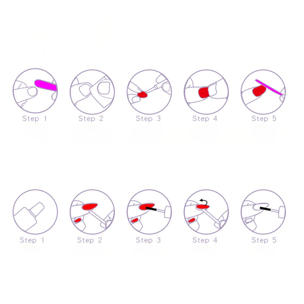 [Hàng mới về] Set 24 móng tay giả trong suốt có đính nơ xinh xắn có keo dán