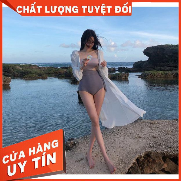 HÀNG CAO CẤP -  ÁO BƠI LIỀN THÂN  QUYẾN RŨ - ÁO BƠI  ĐI BIỂN HÀN QUỐC KHOÉT EO CUTOUT  - Hàng Cao Cấp