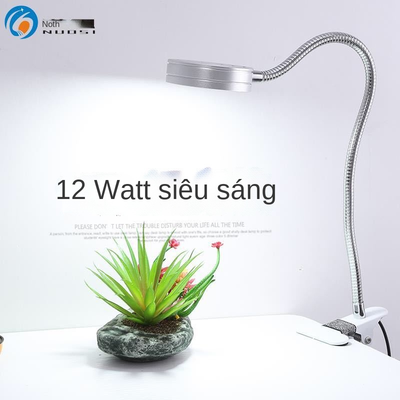 ✧♝♤Đèn LED bảo vệ mắt đèn bàn dài tay kẹp bảo vệ mắt siêu sáng làm việc hình xăm Đèn bàn làm việc 12W công suất cao làm